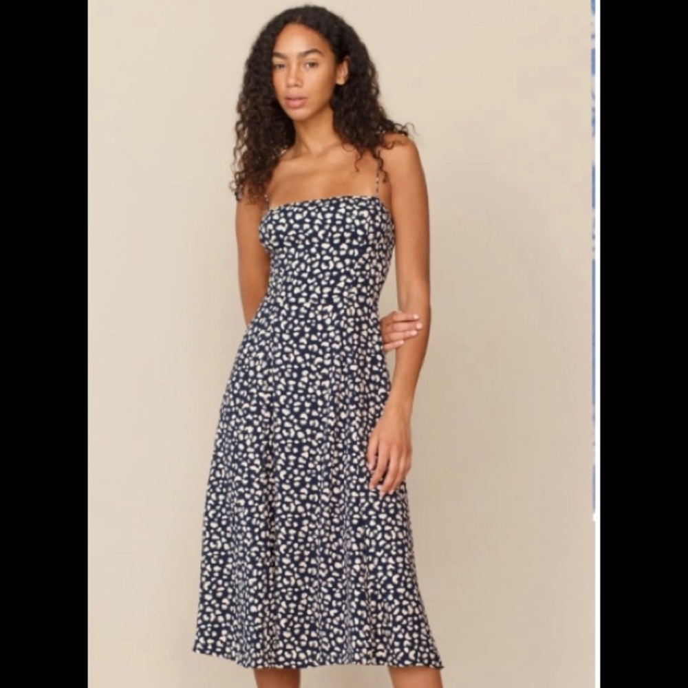 Reformation- Amaretto Dress in Spotty